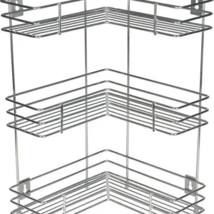 Sriols BathEase Bathroom Corner Organizer – 3 Tier | Space Saving Shower & Toiletry Storage Rack